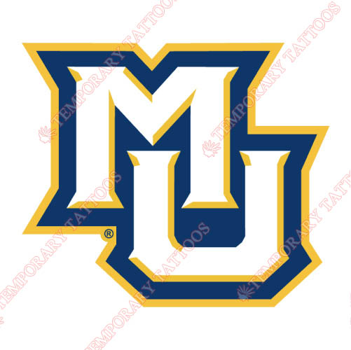 Marquette Golden Eagles Customize Temporary Tattoos Stickers NO.4963